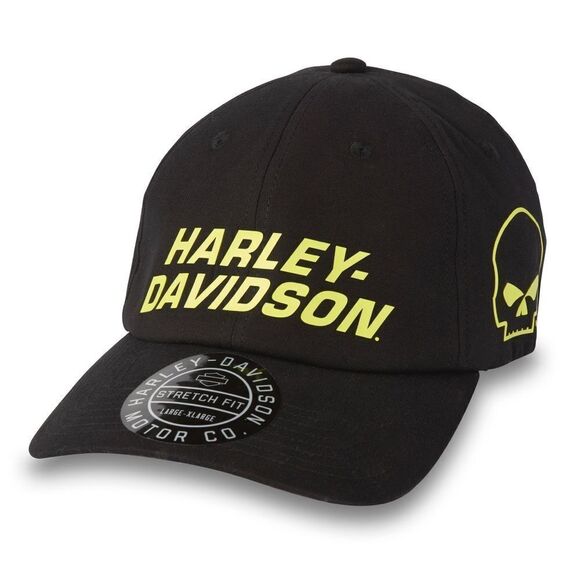 Harley-Davidson® Men's Willie G Skull Viper Waxed Style Cap - Black - LARGE - Picture 1 of 3